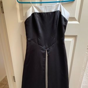 Black and White Evening Gown